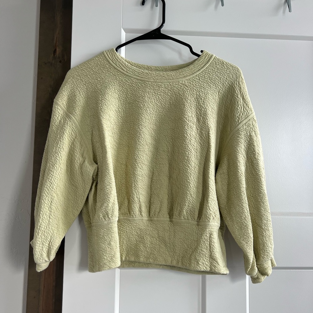 Lululemon Textured Mint Green Crewneck